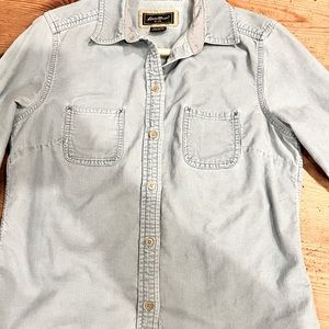 Eddie Bauer Women’s Vintage Corduroy Button Up Shirt